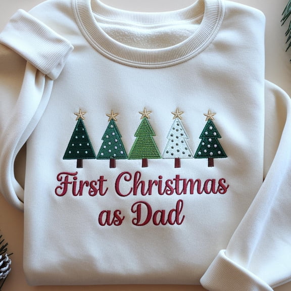 My First Christmas Embroidered Sweatshirt, First Christmas Mom Tee, First Christmas Dad Tee, 1st Christmas Matching Family Shirt,Family Xmas