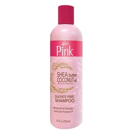 Lusters Pink Coconut Oil And Shea Butter Hair Shampoo, 12 Oz, 2 Pack
