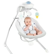 RONBEI Baby Swings for Infants, Cradle Swing, Electric Baby Swing Chair with 4 Swing Speeds/Vibration & Music