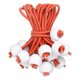 thumbnail image 1 of Cuerdas elásticas de 8" con bolas, 20 piezas de cuerdas elásticas con bolas para sujeción de lonas para tiendas (Naranja/Blanco), 1 of 1