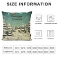 thumbnail image 5 of Nawypu Christmas Cozy Pillow Covers Pine Forest Christmas Ball Vintage Merry Christmas Happy New Year Yellow Linen Seasonal Light Soft Bedroom Home car Decor Washable Pillow Covers 18x18inch, 5 of 5
