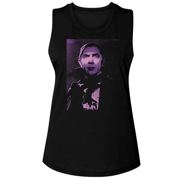 Bela Lugosi Dracula Intense Face Black Women's Muscle Tank Top T-Shirt