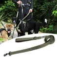 thumbnail image 5 of TUXTOOX Dog Leash, 6 ft Leashes for Small to Medium Dogs, Double Handle Dog Leash, Reflective Walking Training Lead, Green, 5 of 5