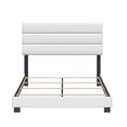 thumbnail image 2 of Boyd Sleep Grand Size Rembourré Napoli Matelas Plate-Forme Lit Cadre, Blanc, 2 of 7