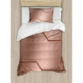 thumbnail image 3 of Industrial Duvet Cover Set King Size, Realistic Looking Steel Surface Digital Print Plate Image Technology Inspired Design, Decorative 3 Piece Bedding Set with 2 Pillow Shams, Rose, by Ambesonne, 3 of 3