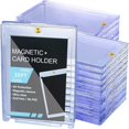 thumbnail image 4 of 25pc Magnetic Card Holder 35pt,Card Case Holder Card Protectors Hard Plastic,Card Sleeves Display Case for Baseball Card, 4 of 5