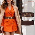 thumbnail image 4 of JASGOOD Women Wide Elastic Waist Belt for Dresses Fashion Cinch Belts Stretchy Waistband with Gold Buckle, 4 of 10