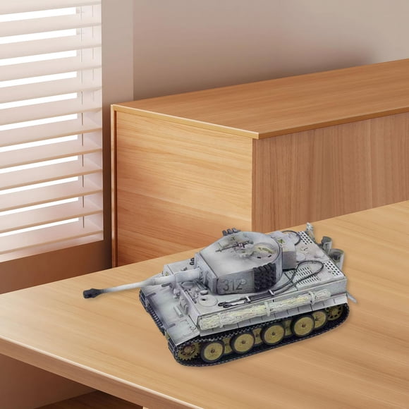 Modelo de tanque a escala 1/72, colección realista, regalo para niños, recuerdos de fiesta portátiles, adorno de escritorio para niñas, gris,