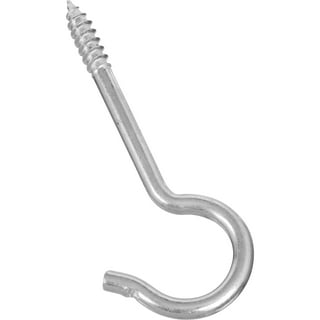 HNXAZG 1 Inch 120 Pcs Screw Eye Hook Metal Screw Hooks for Hanging