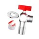 thumbnail image 3 of Grifo de válvula angular para lavabo de baño, accesorio para fregadero de cocina. Rojo, 3 of 9