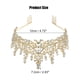 thumbnail image 4 of 1 Uds Diadema de cristal dorado Unique Bargains Tiara elegante con peines para mujeres y niñas, 4 of 7
