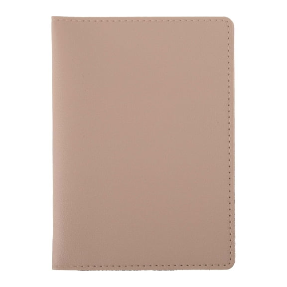 Unique Bargains 1 Pc Passport Holder Solid Multiple Card Slots Passport Sleeve Pink