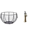 thumbnail image 1 of Cesta De Alambre Para Guardar Huevos, Tejida A Mano, Para Frutas Y Verduras, Para Cocina, Baño, Estatua De Mujer Africana, Figura De Mujer, Escultura Decorativa Ligera, Decoración Del Hogar,, 1 of 8