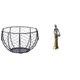 thumbnail image 1 of Cesta De Alambre Para Guardar Huevos, Tejida A Mano, Para Frutas Y Verduras, Para Cocina, Baño, Estatua De Mujer Africana, Figura De Mujer, Escultura Decorativa Ligera, Decoración Del Hogar,, 1 of 8