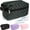 Plaid+Ice pack, variant on Freezable Lunch Bag,Reusable & Collapsible Mini Cooler for Adults,Insulated Lunch Box with Ice Packs,Freezable Snack Bag with Handle Buckle, On-the-Go,Black