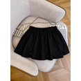 thumbnail image 6 of Women Solid‑Color Drawstring‑Waist Casual Skirt, Lightweight Spring‑Summer Daily Skirts, 6 of 9