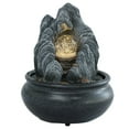 thumbnail image 1 of HLONK Fontaine de Table Boule Rotative Cascade de Roches Fontaine d'Eau de Table Intérieure pour Décoration Moderne de la Maison Bureau Salon Décoration, 1 of 11