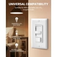 thumbnail image 3 of Interruptor de intensidad DEWENWILS, 600 W, incandescente, 150 W, LED, 120 V, 3 of 7