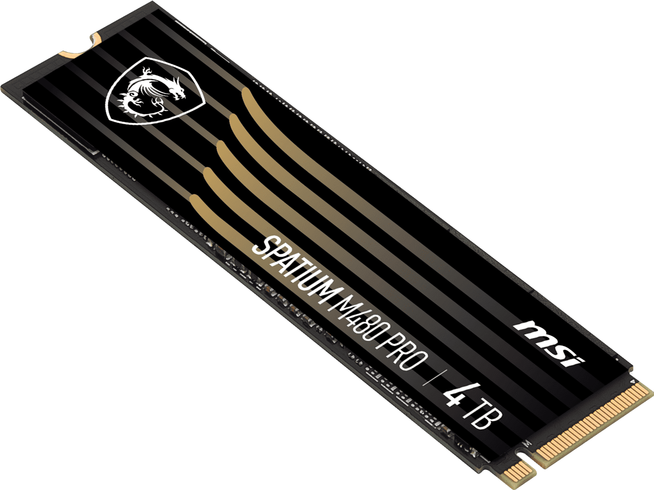 MSI SPATIUM M480 PRO 4 TB Solid State Drive, M.2 2280 Internal, PCI Express NVMe (PCI Express NVMe 4.0 x4)