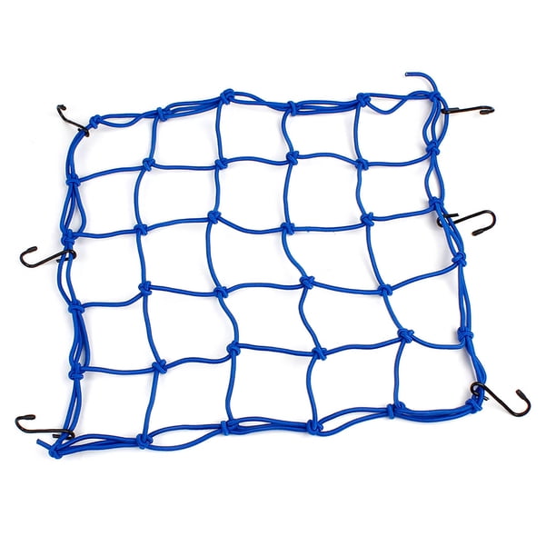 Red Flexible de diseñado de depósito de Gas de Moto de Azul Bungee con 6 Ganchos