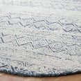 thumbnail image 3 of SAFAVIEH Abstract Alexandrena Southwestern Area Rug, Blue/Ivory, 6' x 6' Round, 3 of 10