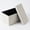 Beige PE/76IN, variant on Alvantor Foldable Storage Ottoman Bench, 42 Gallon Large Capacity, 660lbs Weight Capacity, 1" Thick Foam Seat