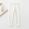 thumbnail image 5 of HXWCHs Girls Winter Pants Girls' Solid Color Woolen Warm Pants for Spring and Autumn Season Comfortable Casual Trousers 3-4 Years White, 5 of 5
