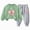 H234-Light Green, variant on TOWED22 Toddler Baby Girl Boy Outfits Clothing Set 2pcs Long Sleeve Graphic Print T Shirt and Joggers Pants Fall Winter Clothes Casual(Light Green,4-5 Y)