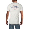 thumbnail image 2 of Cova Mens Ahi Coastline Graphic T-Shirt, Beige, Small, 2 of 2