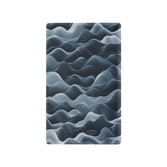 Navy Blue Waves Light Switch Cover Switch Plate Outlet Cover Plug Cover for Electrical Outlet