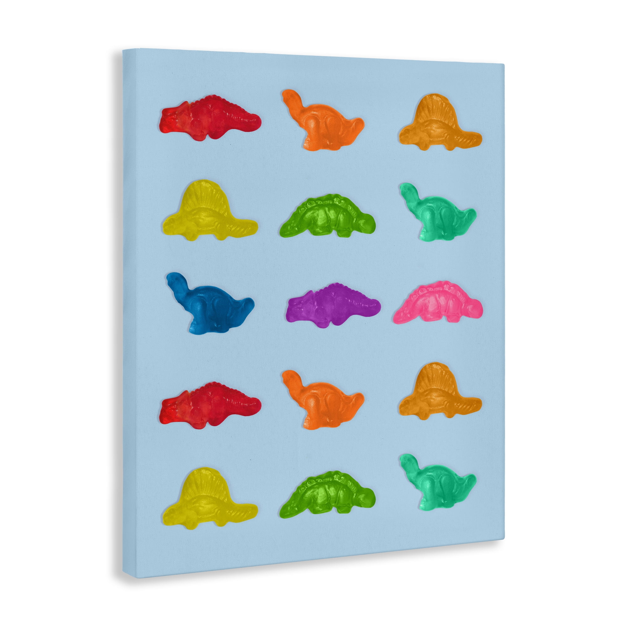 Stupell Industries Colorful Dinosaur Candies Canvas Wall Art, design by LISH Creative