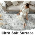 thumbnail image 4 of Area Rug x Vintage Rug Indoor Washable Rug Retro Accent Rug Distressed Carpet Multi Floral Print Country Boho Rug Non Slip Kitchen Bedroom Living Room Dining Room Office, 4 of 9