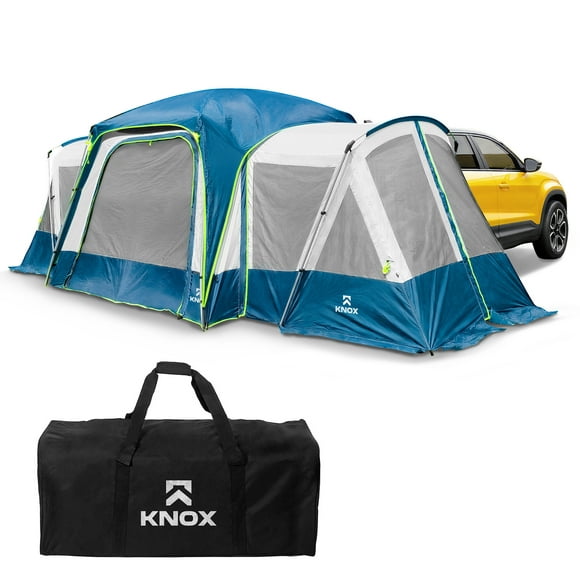 KNOX 10-Person Luxury SUV Tents for Camping, Glamping Tent, Car Tent for Family Camping, Hunting Party, Tailgate Tent Travel Outdoor, Car Camping Tent for Pets, 10'x10' Includes 2 Screen Rooms Rainfly