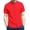A435-Red, variant on Kalauyu Men's Mandarin Collar Shirts Short Sleeve Button Down Shirt Summer Casual Loose Breathable Lightweight Solid Color Shirts