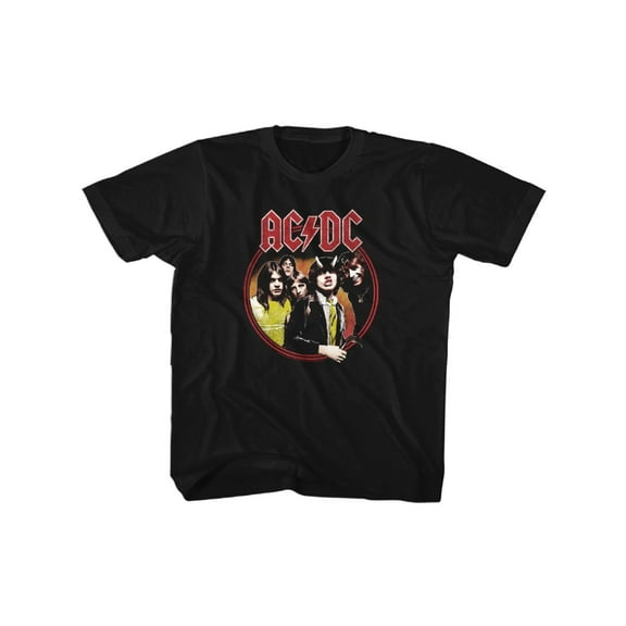 AC/DC Hard Rock Band Music Group Highway To Hell Circle Youth T-Shirt Tee