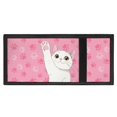 thumbnail image 4 of Chririnla Pink Paw Decoration Trifold Card Wallet, Elastic Polyester Slim Foldable Kids Money Organizer for Daily Use Outdoor Travel, 4 of 6