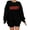 Black, variant on MOUSYA Merry Sweatshirt Women Christmas Glitter Patch Merry Shirt Merry Letter Print Long Sleeve Oversized Pullover Tops