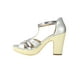 thumbnail image 3 of Sandalia de vestir Tacones Mujer Sintetico Silver Plata Leon 484117, 3 of 4
