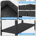 thumbnail image 7 of Joxxoaa Raised Garden Bed with Legs,Self-Watering Resin Planter Box with Lockable Wheels Drainage Plug and Gauge for Vegetables, Flowers, Storage Shelf for Tools and Accessories (Black), 7 of 7