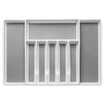 thumbnail image 1 of Expandable Cutlery Drawer Organizer, Flatware Drawer Tray for Silverware, Serving Utensils, Multi-Purpose Storage for Kitchen, Office, Bathroom Supplies, 1 of 2