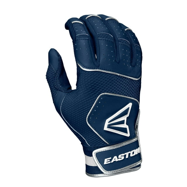 EASTON 8074743 EASTON WALK-OFF NX BASEBALL BATTING GLOVES-YOUTH-L-NAVY