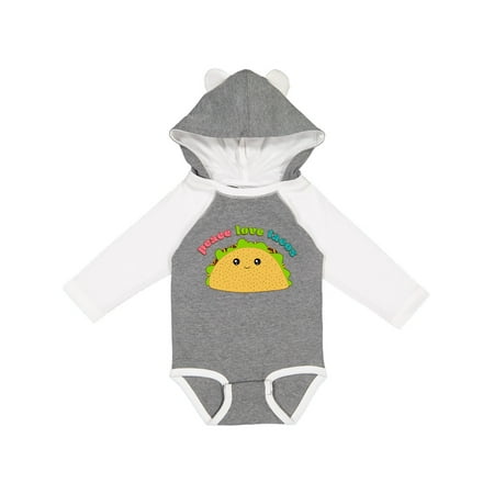 

Inktastic Peace Love Tacos Gift Baby Boy or Baby Girl Long Sleeve Bodysuit