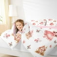 thumbnail image 4 of Manfei Chic Eif Bedding Sets Twin with Comforter,Fairy Tale Castle Duvet Insert,Pink Princess Girl Comforter Sets Twin Size For Girls Kids,Breathable Room Decor Reversible,2pcs, 4 of 8
