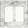 thumbnail image 6 of Metal Light Switch Plate Outlet Cover (Image of Marble White MAR071), 6 of 13