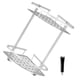 thumbnail image 3 of Canasta de esquina Estante de almacenamiento de aluminio para baño Organizador de cocina de perforación libre montado en la pared, Plateado Methold HA004468-02B, 3 of 6