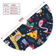 thumbnail image 5 of Kll 48" Christmas Tree Skirt Cute Funny Animals Xmas Tree Skirts Mat For New Year Xmas Holiday Party Indoor Outdoor Home Decoration, 5 of 9