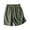 Blackish Green, variant on Cotton Linen High Waist Wide Leg Shorts Women's Summer Thin Loose Large Size Casual Pants for Middle Mothers Blackish Green XXXXL