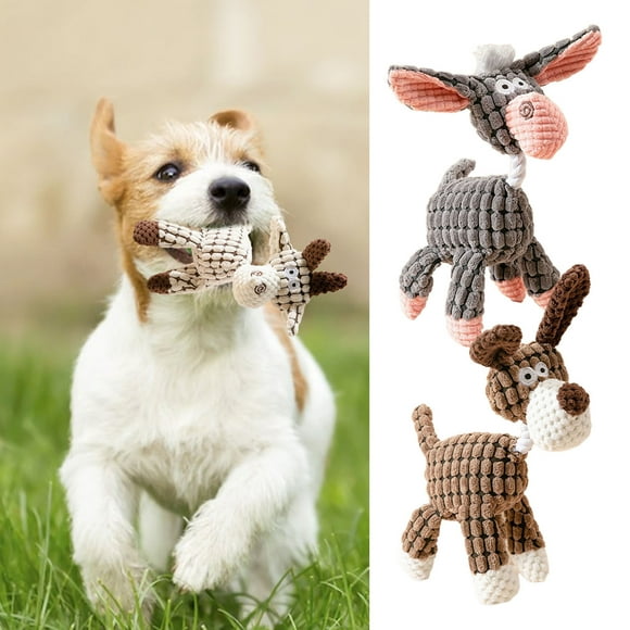 LiMimmuu Sound Toy Abrasion Resistant Dog Toy Built-in Sound Squeaky Donkey Toy Squeaky Toy Built-in Sound Bite Resistant Donkey Shape -Cleaning Interactive Dog Toy Pet Supplies