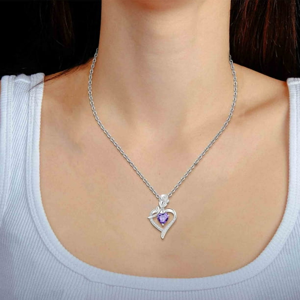 Collar con Colgante Bicolor con Incrustaciones de Corazón "Amor de Madre", Cadena Ajustable, Joyería de Moda, Regalo para Mamá, Elegante Regalo para El Día de La Madre.