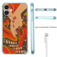 thumbnail image 5 of Hold Your Hand Case for iPhone 12,Aesthetic Art Design Pattern Soft Full TPU Bumper Cover, 5 of 5